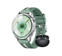 HUAWEI Watch GT 6 GPS 46mm Montres connectées + Freebuds 6i Noir Écran AMOLED de 1,47 Pouce, Jusqu'à 21 Jours d'autonomie, Cyclisme de Niveau Professionnel, Compatible avec iOS et Android, Vert