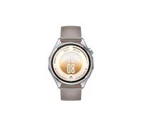 Huawei Watch GT 7 46 mm Bluetooth acier inoxydable Argent avec bracelet en cuir composite Gris
