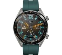 Huawei Watch GT - 46 mm - acier inoxydable gris titane - montre intelligente avec bracelet - fluoroélastomère - vert foncé - taille du poignet : 140-210 mm - affichage 1.39" - 128 Mo - Bluetooth...