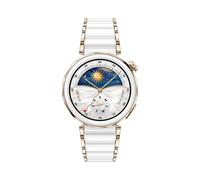 Huawei WATCH GT5 Pro 42mm Blanc : AMOLED 1.32" 466x466, GPS, Moniteur Fréquence Cardiaque, Batterie 323mAh, Bluetooth 5.2, Android/iOS, IP69K