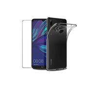 Huawei Y7 2019 Protection intégrale 360 degres : Coque Gel de Protection en TPU Invisible arrière Transparente ET Protection écran classique -