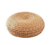 HUAWELL Pouf rond en paille style japonais pour futon