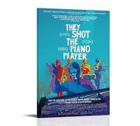 HUAYEEENT Impression sur toile « They Shot The Piano Player » - Impression sur toile - Décoration d'intérieur pour salon - 20 x 30 cm - Style cadre