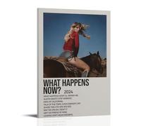HUAYEEENT Poster What Happens Now de Dasha - Impression sur toile - Esthétique - Décoration d'intérieur pour salon - 30 x 45 cm - Style cadre
