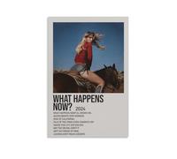 HUAYEEENT Poster What Happens Now de Dasha - Impression sur toile - Esthétique - Décoration d'intérieur pour salon - 20 x 30 cm - Style sans cadre