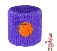 Huayeex Absorbants Poignet Bandeau, 2Pièces Bandes de Poignet Absorbantes, Serre Poignets Bracelets pour Sports, Bracelets de Sport pour Sport, Course À Pied, Exercice, Football,Basket-Ball, Violet