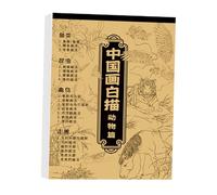 Huayeex Album De Copie De Peinture Chinoise Dessin Blanc - Cahier En Papier Pour Copie De Calligraphie,Cahier De Pratique D Écriture Et Croquis Chinois Pour Maison École Dortoir Salle De Classe Studio