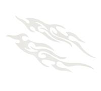 Huayeex Autocollants Moto et Décalcomanies | Autocollants pour Voiture avec Un Motif de Flamme pour Hommes - 2 Pièces Insignes Imperméables pour Pare-Chocs De Camionnette Boîte Aux Lettres Vitre