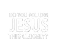 Huayeex Autocollants pour Vitre Automobile, Décor Auto Chrétien Imperméable, Suivez-Vous Jésus d Aussi Près Autocollant de Voiture Religieux Chrétien, pour Conduite Sécuritaire Camion Ordinateur