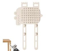Huayeex Brosse murale pour chat, toiletteur d'angle pour chat - Grattoir d'angle mural réglable - Brosse pour peu encombrante, toiletteur doux pour pieds de table, fente de porte