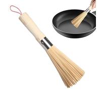 Huayeex Brosse pour Wok | Ustensile en Bois pour Casserole Et Nettoyage - Outils De Récurrage sans Rayures Multifonction pour Batterie De Cuisine