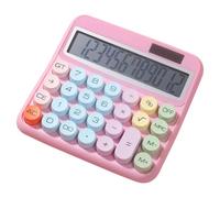Huayeex Calculatrice Grand Écran - Machine à Calculer 12 Chiffres avec Grands Boutons | Machine à Additionner Colorée Écran LCD 12,7 cm pour Comptable Étudiant Travail Professionnel à Domicile