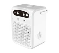 Huayeex Climatiseur Compact | Petit Rafraîchisseur d'Air 3 Vitesses avec Éclairage | Refroidisseur Évaporatif Réservoir D Eau 1L Haut Parleur Sans Fil Avec Humidificateur Pour Appartement Camping