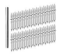 Huayeex Clous À Double Tête Pour Plinthe | Clous Sans Soudure Pour Bois 100 Pièces,Fixations Invisibles Sécurisées avec Outil Manchon pour Cadres Photos Mobilier Murs Maison Chaises en Bois Plinthes