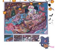 Huayeex Créez Vos Autocollants de Scène Personnalisés - Décalcomanies Paysage Effrayant avec Effet 3D - Décorations Paysagères Pour Passionnés Bricolage Activité Scolaire Carnet Carte De Vœux