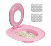 Huayeex Entraîneur de toilettes pour chat - Bac à litière pour chat - Siège urinoir réutilisable pour apprendre à utiliser les toilettes pour chat