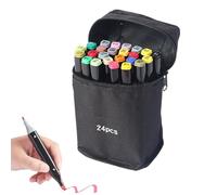Huayeex Feutres Artistiques - Feutres Graffiti Double Pointe - Stylos Peinture avec Sac - Trousse Artistique Multiusage pour Manga, Voyage, École et Journal Créatif