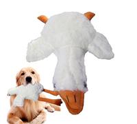Huayeex Jouet À Mâcher pour Chien,Divertissement des Animaux Qui S'ennuient - Jouet À Mâcher pour Chiot Canard en Peluche Blanc,pour Salon Balcon Jardin Cour Camping Entraînement Races de Chiens