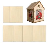Huayeex Panneaux En Contreplaqué De Tilleul - Plaques En Bois De Tilleul Aux Surfaces Lisses - Non Traité 6 Pièces pour la Découpe et la Gravure CNC Pyrogravure Teinture Peinture Projets Créatifs et