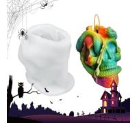 Huayeex Pochoirs en Silicone pour Halloween,Moules en Silicone pour Bougies d'Aromathérapie - Moules Polyvalents pour Résine Époxy, Plâtre, Aromathérapie et Artisanat Créatif de Décoration Halloween