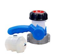 Huayeex Raccord de Valve pour Cuve - Valve pour Réservoir d'Eau Filetage 6 cm | Raccords Étanches avec Joint en Silicone Contrôle Précis de Sortie pour Industriels et Jardiniers