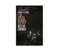 HUAYEQWHELH Best of Enemies Poster décoratif sur toile vintage pour salon, chambre à coucher, 40 x 60 cm, sans cadre