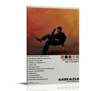 HUAYEQWHELH Ivan Cornejo - Impression sur toile de l'album Mirada - Impression sur toile vintage pour salon, chambre à coucher - 60 x 90 cm - Style cadre