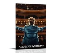 HUAYEQWHELH Jon Batiste American Symphony 1 - Affiches esthétiques - Décoration murale vintage - Toile pour salon, chambre à coucher - 30 x 45 cm - Style cadre
