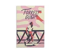HUAYEQWHELH Poster de Forrest Gump - Impression sur toile vintage pour salon, chambre à coucher - 30 x 45 cm - Sans cadre