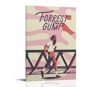HUAYEQWHELH Poster de Forrest Gump - Impression sur toile vintage pour salon, chambre à coucher, 50 x 75 cm - Style cadre