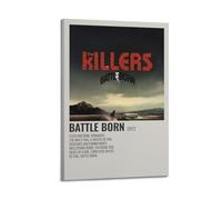 HUAYEQWHELH Poster décoratif sur toile The Killers Battle Born - Décoration murale vintage pour salon, chambre à coucher, 30 x 45 cm - Style cadre