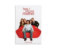 HUAYEQWHELH Poster mural décoratif « How I Met Your Mother » S1 - Impression sur toile vintage pour salon, chambre à coucher - 60 x 90 cm - Style sans cadre