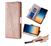 HUAYIJIE GKLTCK Flip Coque pour Essentielb Heyou 60 Coque Phone Case Cover Etui Housse [Or Rose]