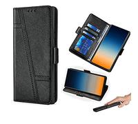 HUAYIJIE GKLTCK Flip Coque pour Konrow Easy Touch Coque Phone Case Cover Etui Housse [Noir]