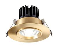 HUAYUSEDF 4 Inch Downlight,Baffle Trim 10W COB Recessed Ceiling Light, All Copper Recessed Light Fixtures Daylight Retrofit Downlight Simple Retrofit Installation - No Flicker