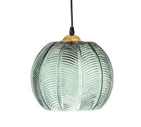 HUAYUSEDF Lampes suspendues industrielles modernes, abat-jour en verre, plafond avec hauteur réglable, lampe suspendue for chambre à coucher, salon, cuisine, îlot de salle manger (vert)(Green)