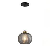 HUAYUSEDF Lampes suspendues industrielles modernes, abat-jour en verre, plafond avec hauteur réglable, lampe suspendue for chambre à coucher, salon, cuisine, îlot de salle manger (vert)(Gray)