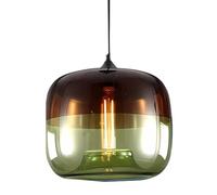 HUAYUSEDF Luminaires suspendus modernes avec abat-jour en verre, lampe suspendue minimaliste E27, hauteur réglable, éclairage de plafond, lustre for chambre à coucher, salon, cuisine(Green)