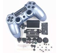 HUAYUWA Coque de rechange en plastique pour manette de jeu Playstation 4 Slim 4.0 JDM-040 (version v1) Bleu titane