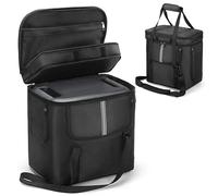 HUAYUWA Étui de transport compatible avec BLUETTI AC180 / AC2A, générateur solaire, station d'alimentation portable et accessoires, sac de rangement de voyage avec bandoulière et poches latérales