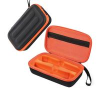 HUAYUWA Étui de transport rigide en EVA compatible avec le système de deux microphones sans fil JBL, sac de rangement de voyage pour récepteur de 2 microphones sans fil et accessoires, Extérieur noir,