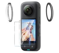 HUAYUWA Film de protection pour appareil photo avec protecteur d'objectif adhésif compatible avec Insta360 X3 Caméra d'action à 360 degrés