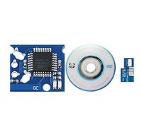 HUAYUWA Kit de mise à niveau de jeu (bleu, version : PAL) compatible avec GameCube SD2SP2 Mircro Carte SD SDL TF Lecteur de carte XENO Chip Mini Disc Pièces de rechange