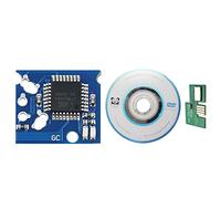 HUAYUWA Kit de mise à niveau de jeu (vert, version : PAL) compatible avec GameCube SD2SP2 Mircro Carte SD SDL TF Lecteur de carte XENO Chip Mini Disc Pièces de rechange