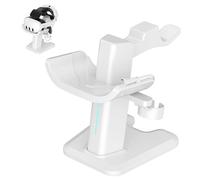 HUAYUWA Présentoir compatible avec Quest3 VR les casques et les contrôleurs tactiles support de bureau, station de chargement pour Quest3 casque VR accessoires