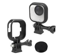 HUAYUWA Support de cadre d'appareil photo compatible avec Insta360 GO-Ultra, boîtier de protection en plastique avec filetage de 6,35 mm et adaptateur de trépied pour perche à selfie (type 1)