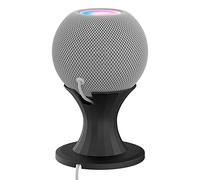 HUAYUWA Support mural circulaire noir compatible avec Homepod Mini Smart Audio avec gestion des câbles intégrée