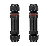HUAZIZ 2 Pcs Connecteurs de Câble étanches,Raccord Électrique Étanches IP68, Électrique Boîte de Derivation Étanche Éxterieur 3 Fils,Etanche Boîte de Jonction pour Câble Ø 1 à 13mm