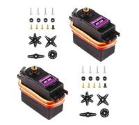 HUAZIZ 2 Pièces Micro Servomoteur Numérique, Servo Couple Haute Vitesse, Servomoteur à Engrenage en Métal, 13kg/cm Torque, Micro Servo pour Hélicoptère, Bateau, Voiture, Robot RC