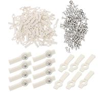 HUAZIZ 200pcs Clip de Fixation Pour Bande LED10mm, Clip de Support de Fixation de Bande de Lumière en Silicone,Light Strip Clips avec 200 pcs de Vis(Blanc)